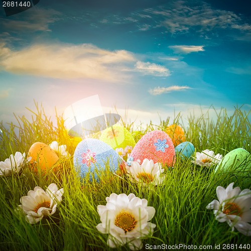 Image of Decorated easter eggs