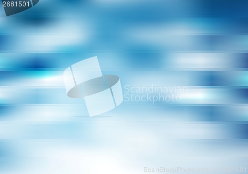 Image of Blue stripes vector backdrop. Gradient mesh