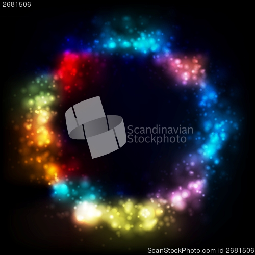 Image of Shiny vector circle elegant design. Gradient mesh
