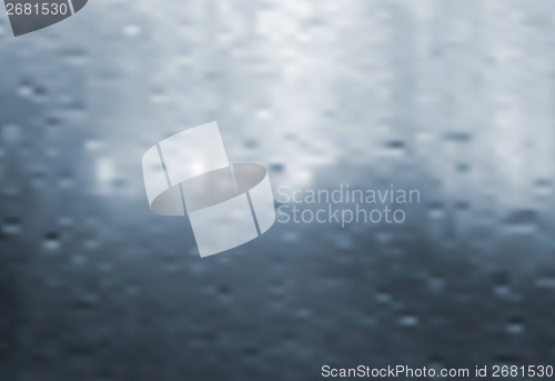 Image of Wet window. Vector gradient mesh