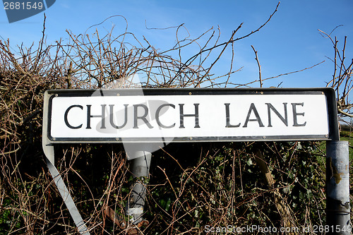 Image of Church Lane road sign