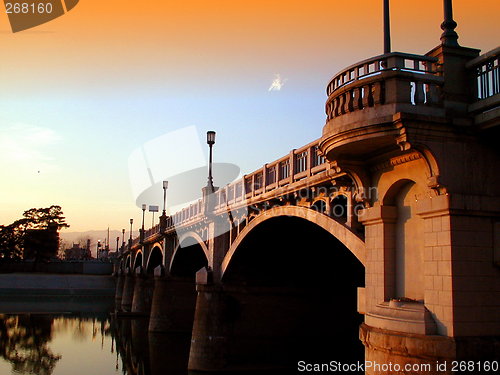 Image of sunshine on a bridge