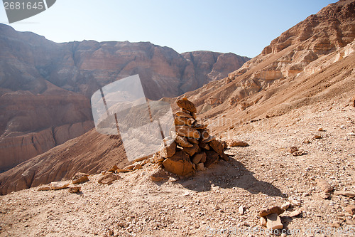 Image of Mountains in stone desert nead Dead Sea