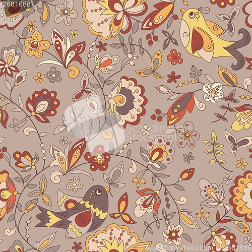 Image of Bird and flower