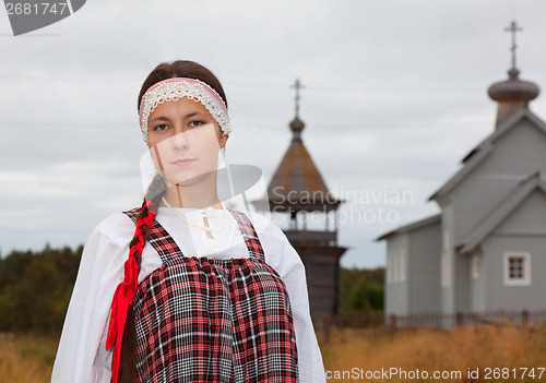 Image of girl in national dress 