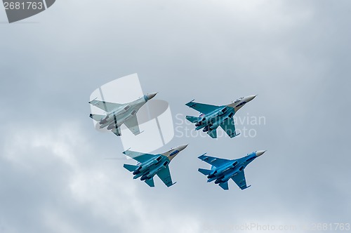 Image of Military air fighters Su-27