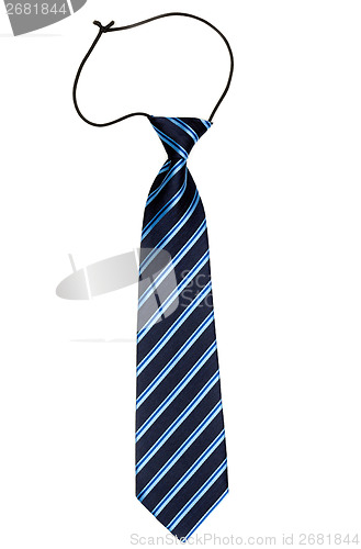 Image of Stylish striped tie with an elastic band