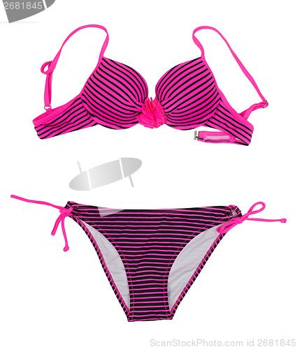 Image of Scarlet striped swimsuit