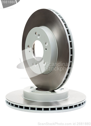 Image of Set of new brake discs for the car