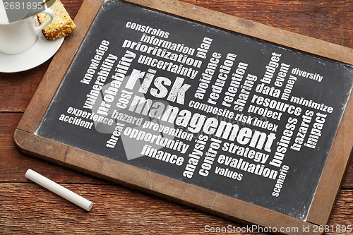 Image of risk management word cloud