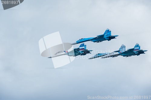 Image of Military air fighters Su-27