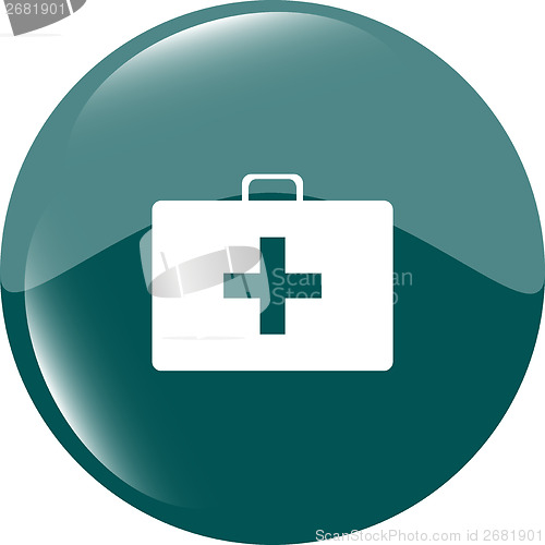 Image of Doctor Bag Health Medical Icon Isolated on white