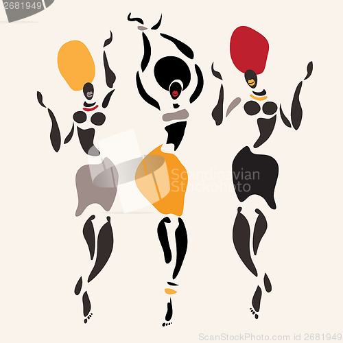 Image of African silhouette set.