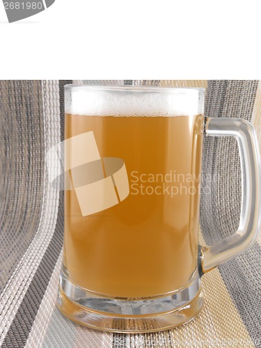 Image of glass of light beer