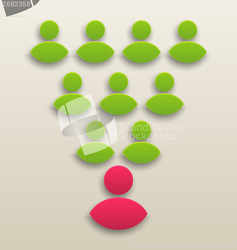 Image of Concept of working together team, people icon