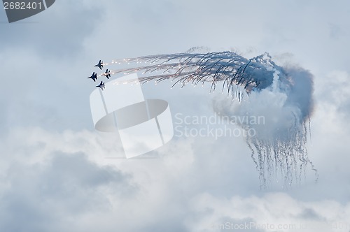 Image of Military air fighters Su-27