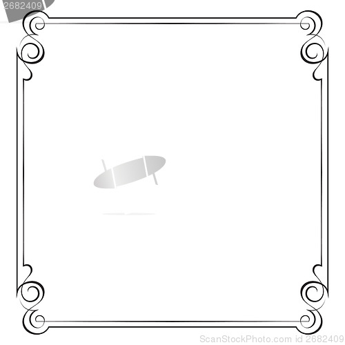 Image of Vintage vector frame