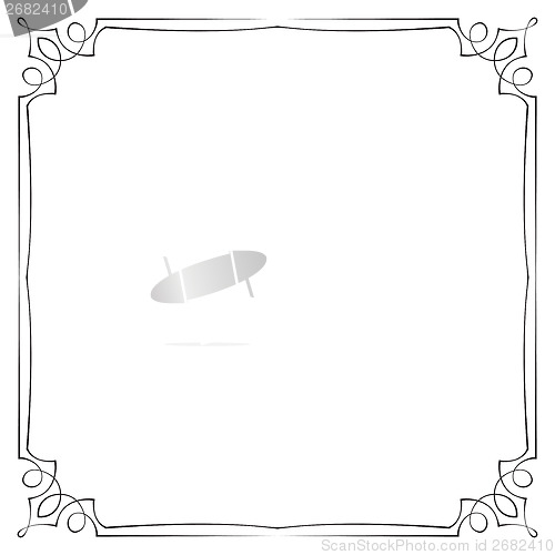 Image of Vintage vector frame