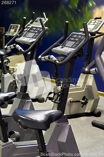 Image of fitness spinning bike