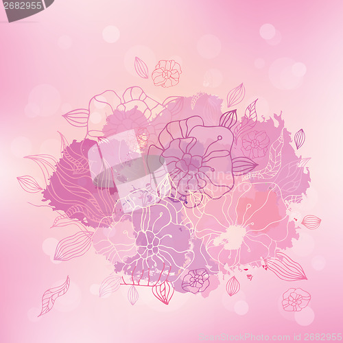 Image of Vector floral background.