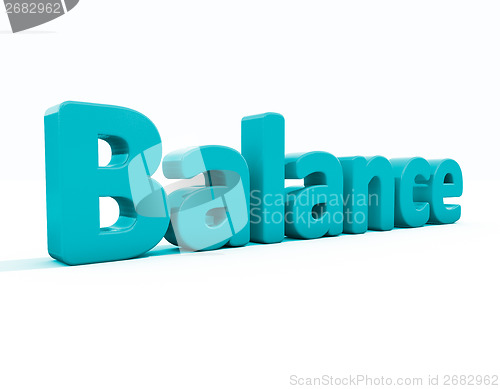 Image of 3d word balance