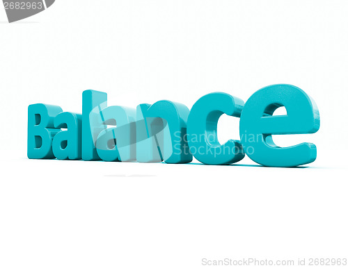 Image of 3d word balance