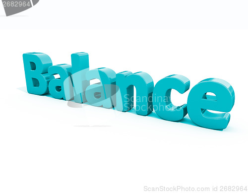 Image of 3d word balance