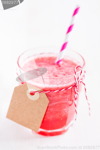 Image of Strawberry smoothie in glass