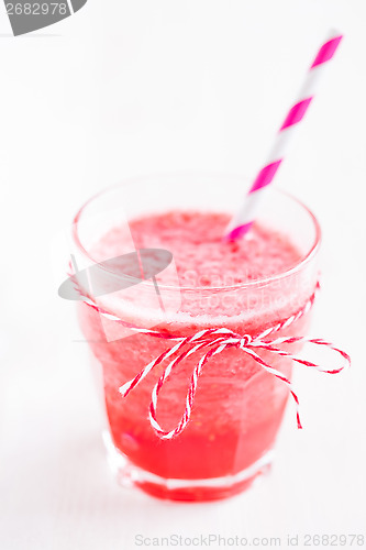 Image of Strawberry smoothie in glass