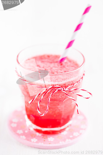 Image of Strawberry smoothie in glass