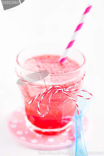 Image of Strawberry smoothie in glass