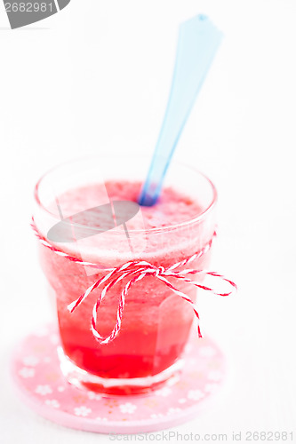 Image of Strawberry smoothie in glass