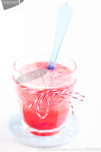 Image of Strawberry smoothie in glass