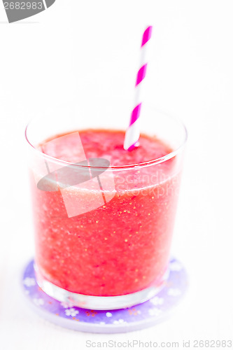 Image of Strawberry smoothie in glass