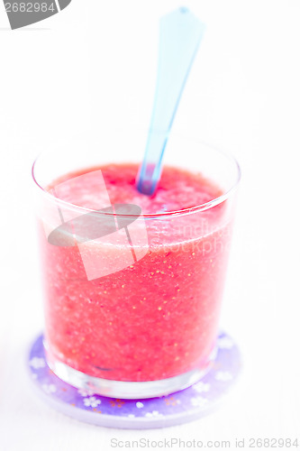 Image of Strawberry smoothie in glass