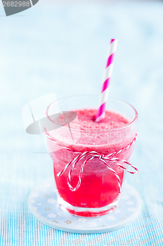 Image of Strawberry smoothie in glass