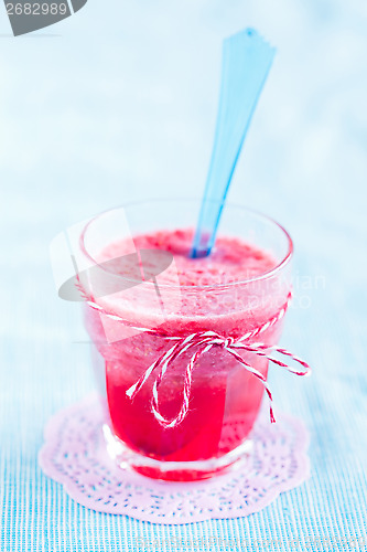 Image of Strawberry smoothie in glass