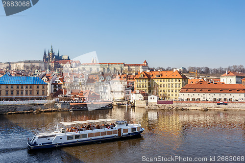 Image of View of the castle and the Vltava River