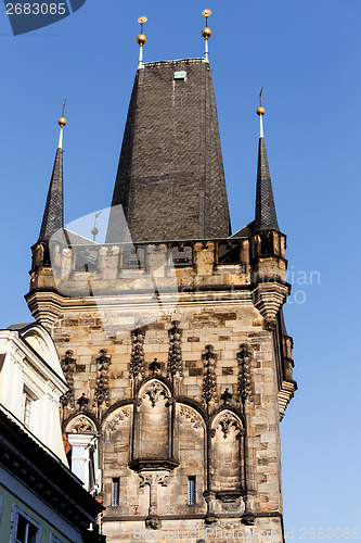 Image of Tower at the end of the Charles Bridge in Prague