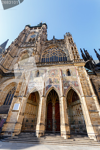 Image of st. vitus cathedral in prague czech republic 