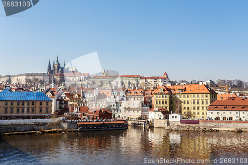 Image of View of the castle and the Vltava River