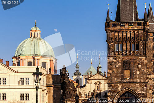 Image of Bridge Tower on the Side of Old Town, Prague