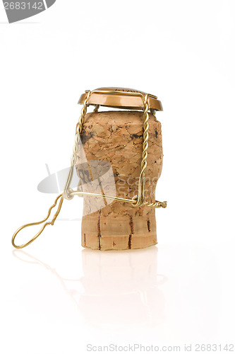 Image of champagne wine bottle corks