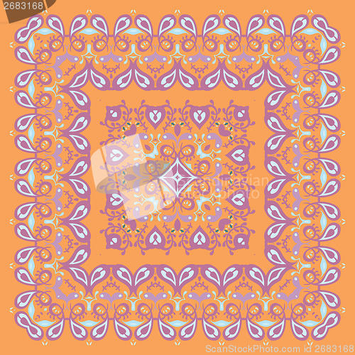 Image of Bandana Pattern. Colorful Illustration.