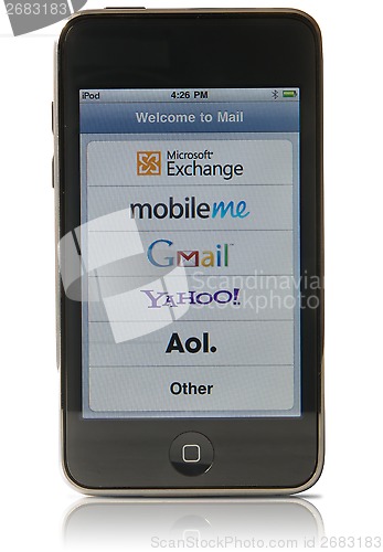 Image of Apple IPod touchscreen 3s search social media