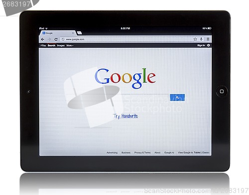 Image of Google on iPad 3