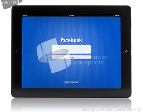 Image of Facebook on iPad 3