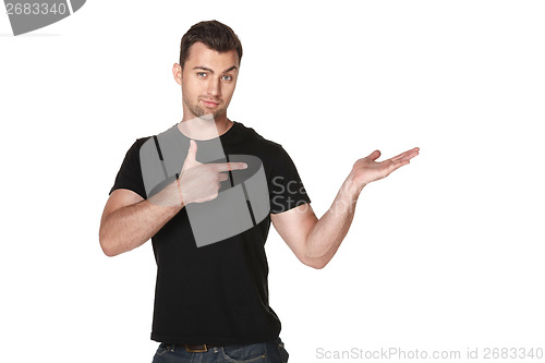 Image of Man showing blank copy space