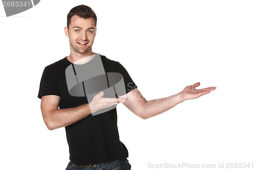 Image of Man showing blank copy space