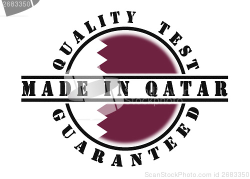 Image of Quality test guaranteed stamp 